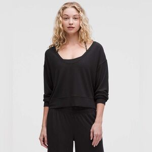 Lululemon BeCalm Scoop-Neck Pullover Black XS